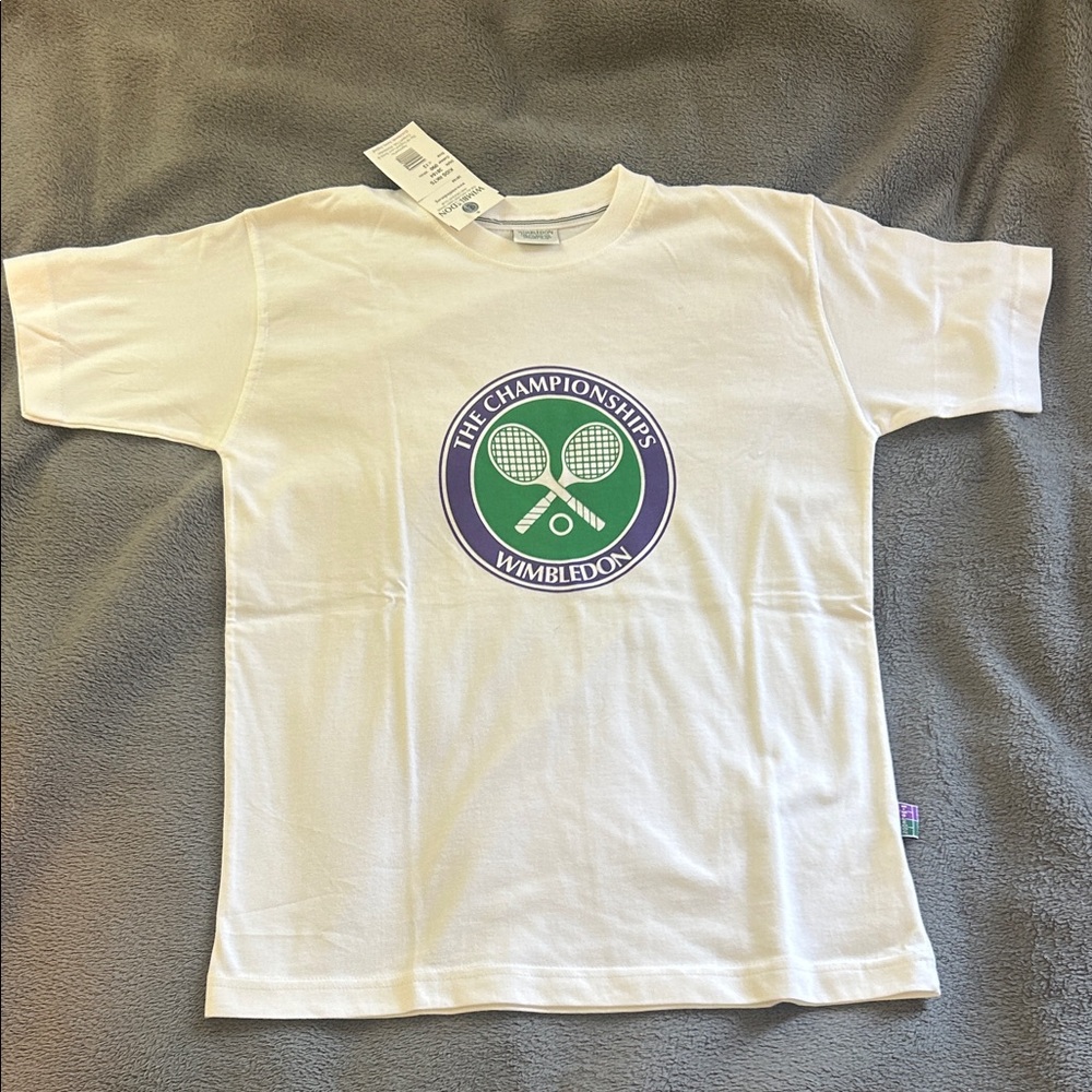 NEW Wimbledon Kids Logo Tee